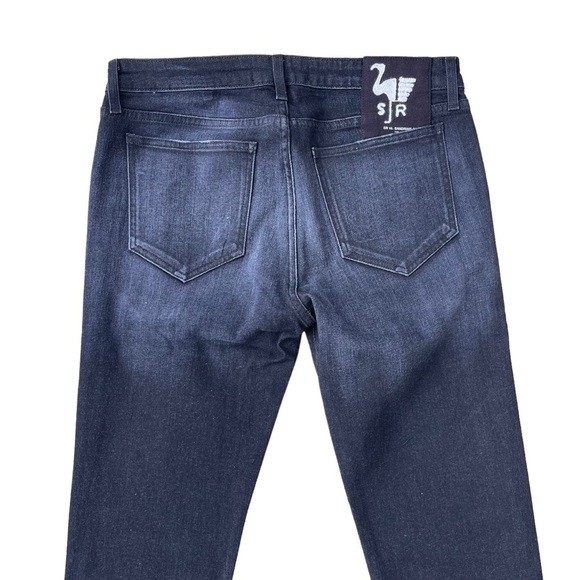 Free People X Sandrine Women’s Black Denim Mid Rise Skinny Jeans - Picture 7 of 8